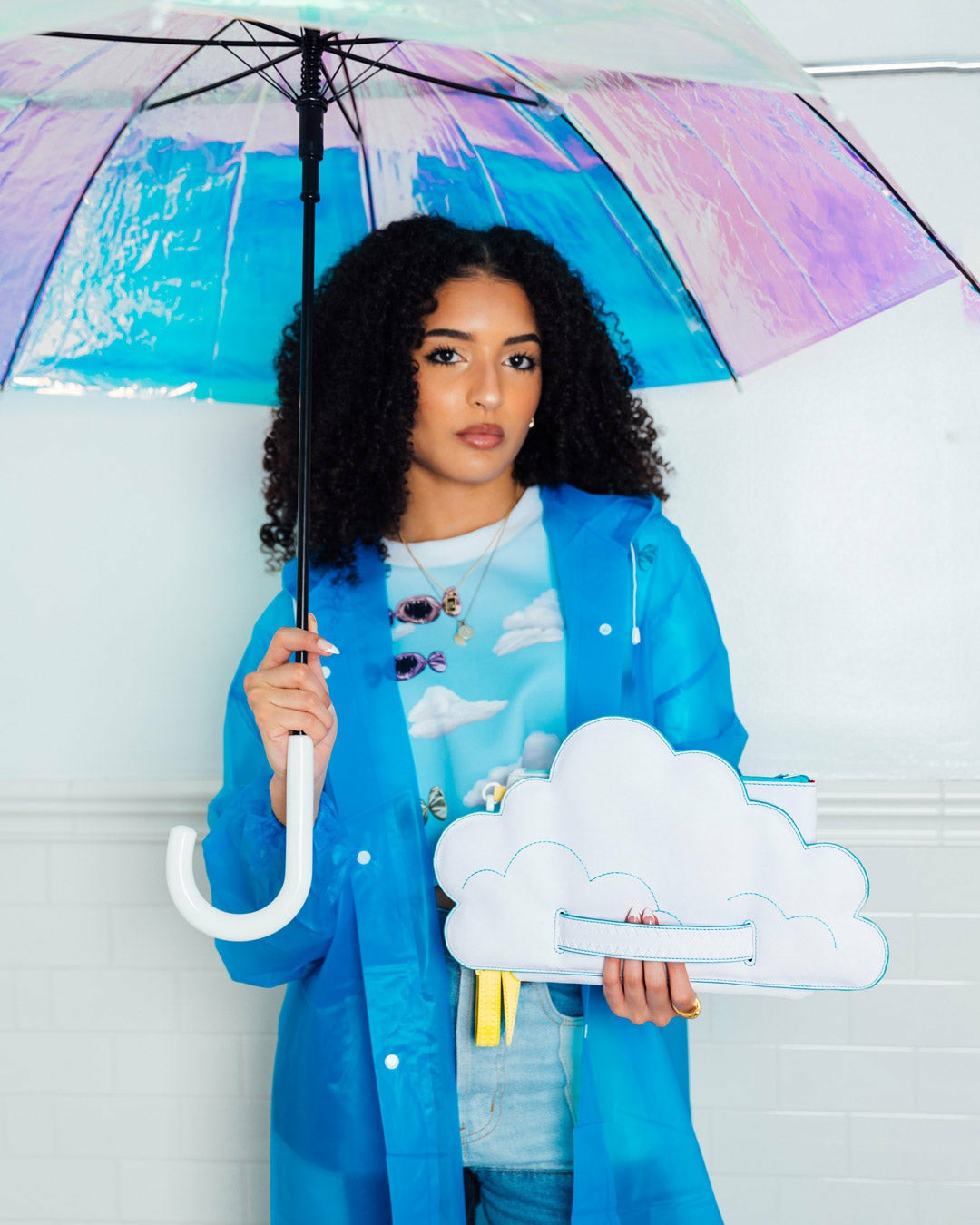 CLOUDY WITH A CHANCE OF SHARK CROSSOVER CLUTCH | Sprayground Online