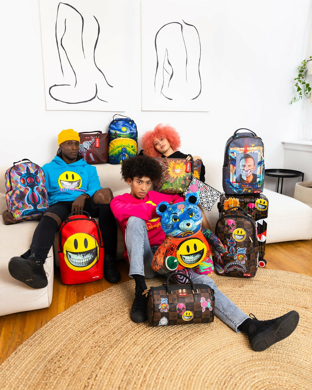 POODLE CHECK RON ENGLISH COLLAB POUCHETTE | Sprayground US