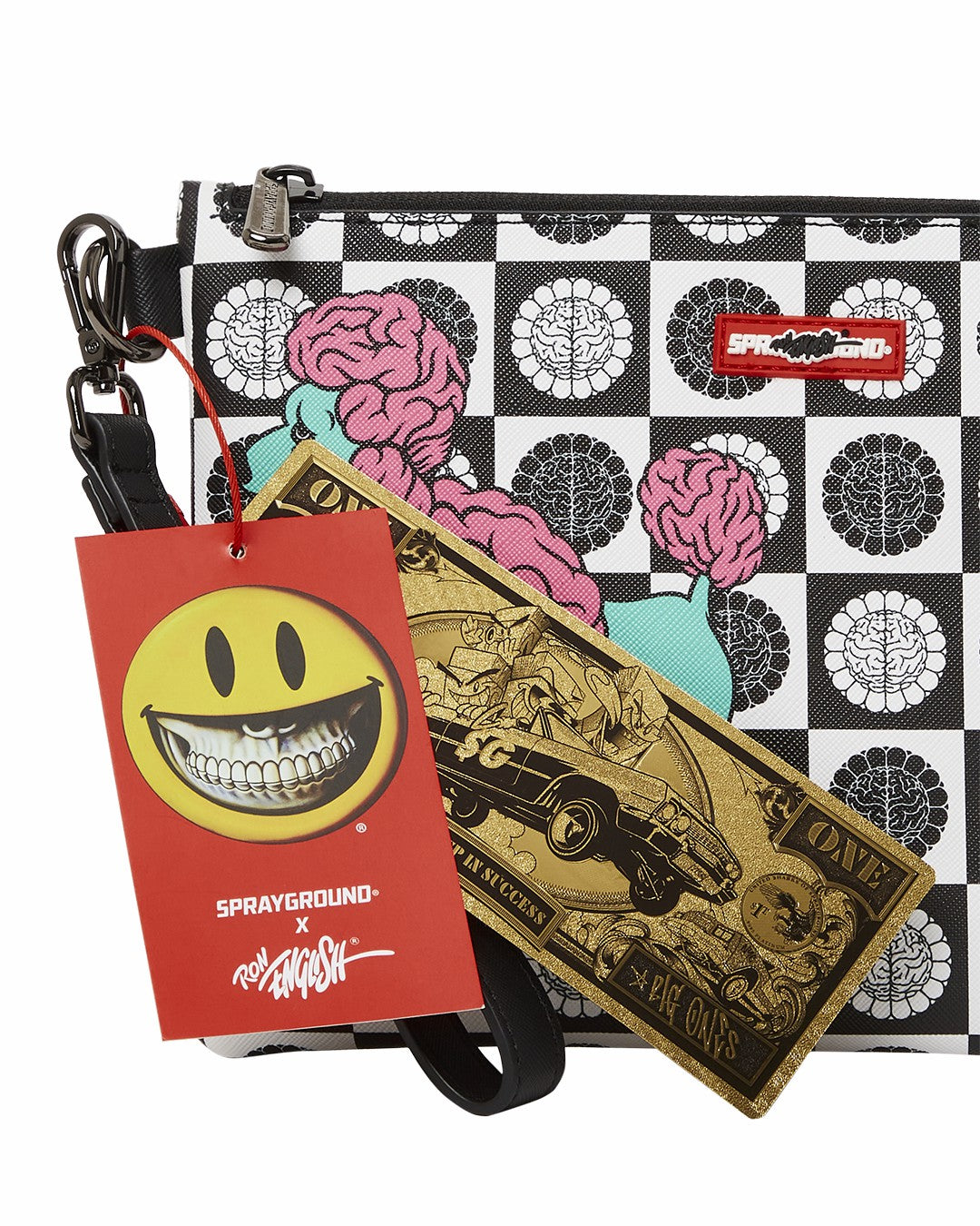 POODLE CHECK RON ENGLISH COLLAB POUCHETTE | Sprayground US
