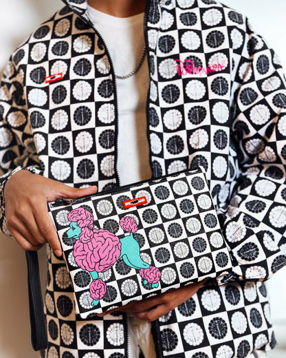 POODLE CHECK RON ENGLISH COLLAB POUCHETTE | Sprayground US