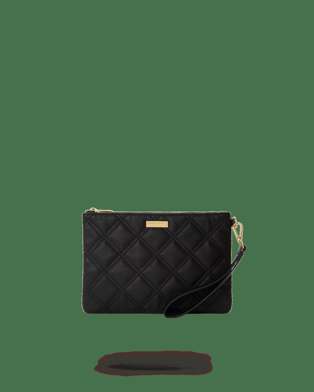 NOIR QUILT GOLD CHAIN SHARK CROSSOVER CLUTCH | Sprayground Near Me