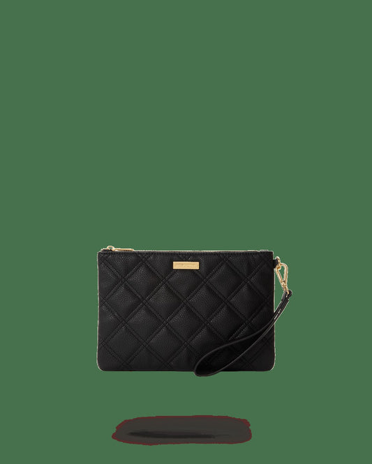 NOIR QUILT GOLD CHAIN SHARK CROSSOVER CLUTCH | Sprayground Near Me