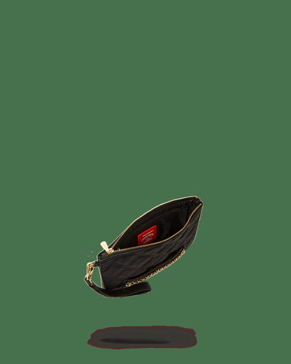 NOIR QUILT GOLD CHAIN SHARK CROSSOVER CLUTCH | Sprayground Near Me