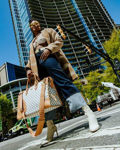 HENNY LATTE PYRAMID DUFFLE | Sprayground Online