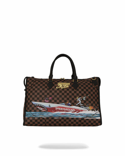 THE 305 SPEEDBOAT GETAWAY PYRAMID DUFFLE | Sprayground for sale