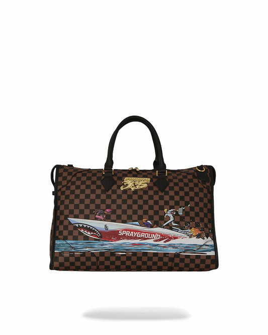 THE 305 SPEEDBOAT GETAWAY PYRAMID DUFFLE | Sprayground for sale