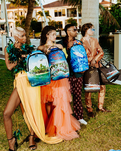 THE 305 SPEEDBOAT GETAWAY PYRAMID DUFFLE | Sprayground for sale