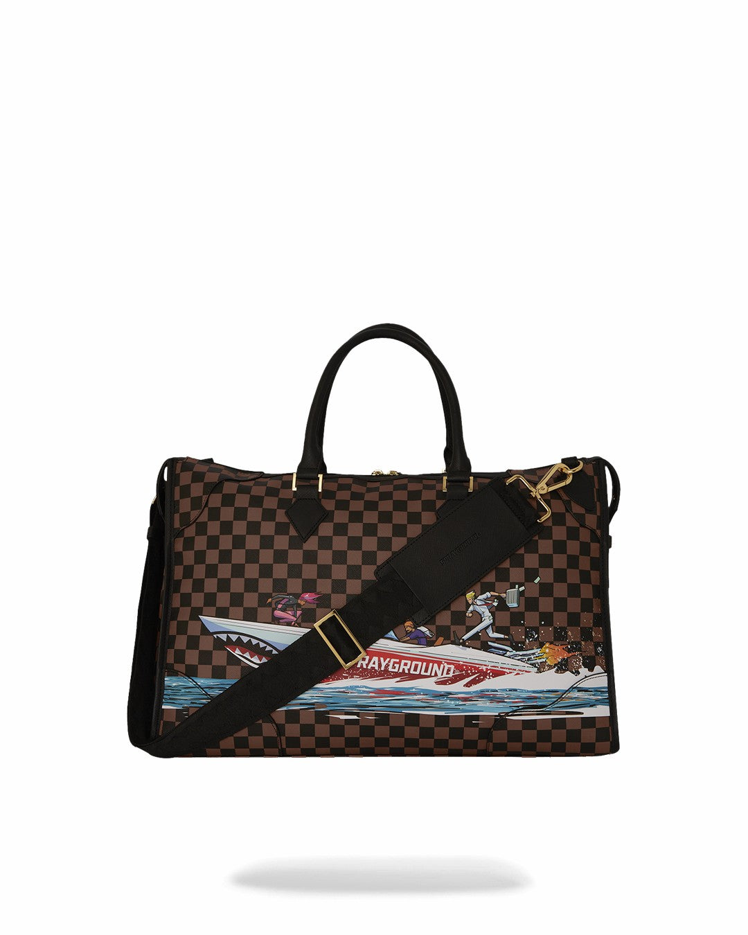 THE 305 SPEEDBOAT GETAWAY PYRAMID DUFFLE | Sprayground for sale