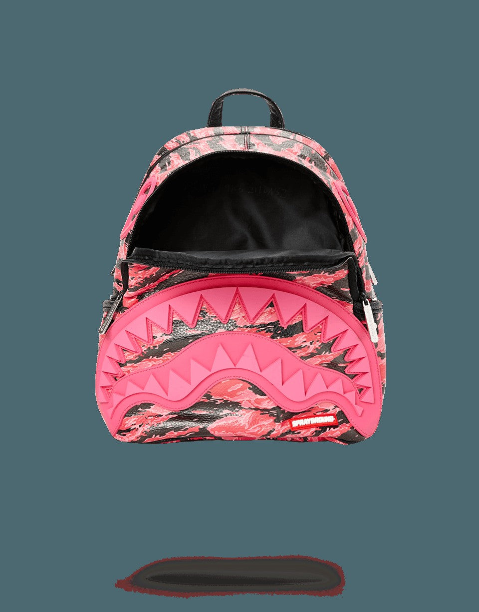PINK TIGER CAMO SHARKMOUTH SAVAGE BACKPACK | Sprayground Online