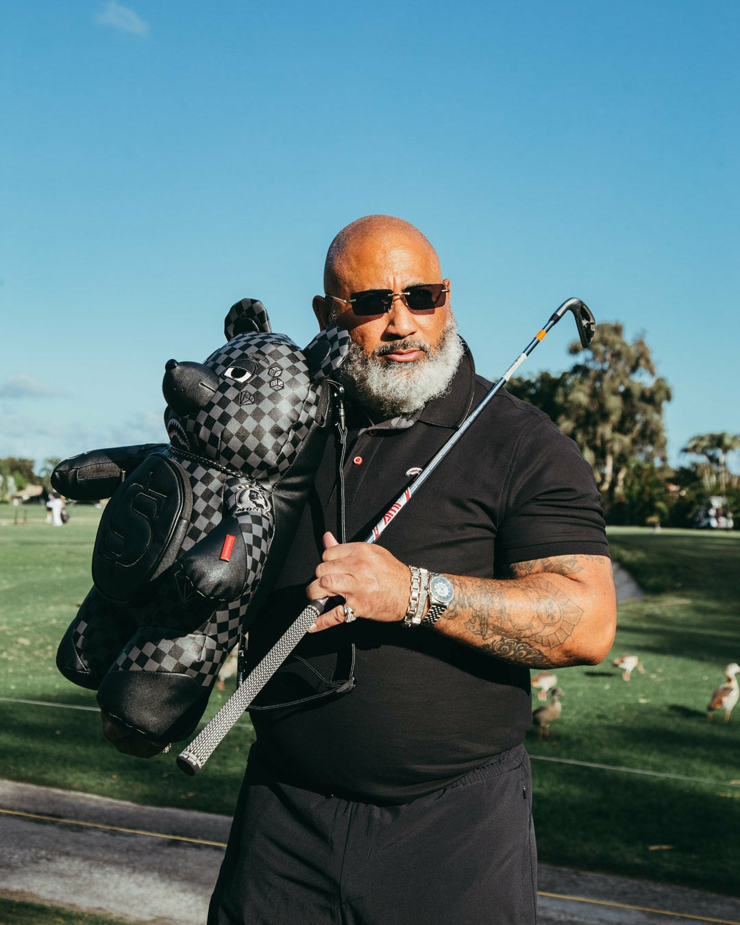 HENNY AIIR TO THE THRONE MONEYBEAR TEDDYBEAR BACKPACK | Sprayground Near Me