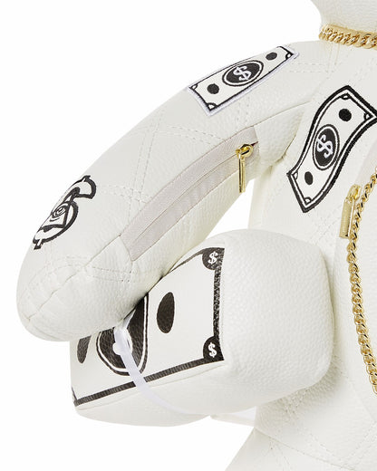 RIVIERA LE BLANC GOLD CHAIN MONEYBEAR TEDDYBEAR BACKPACK | Sprayground sale