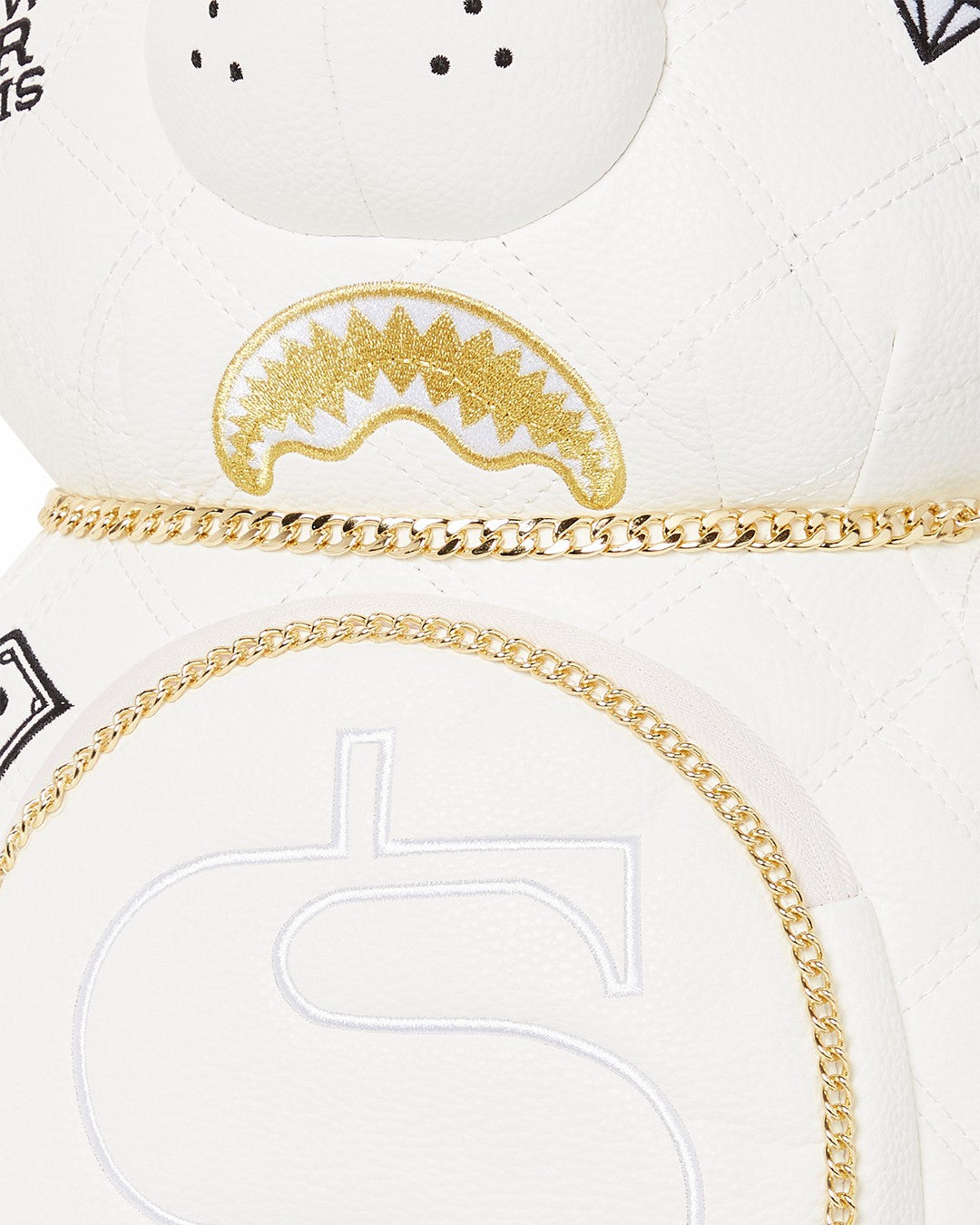RIVIERA LE BLANC GOLD CHAIN MONEYBEAR TEDDYBEAR BACKPACK | Sprayground sale