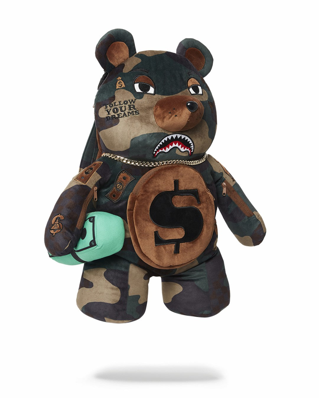 CAMOCHECK MONEYBEAR TEDDYBEAR BACKPACK | Sprayground for sale