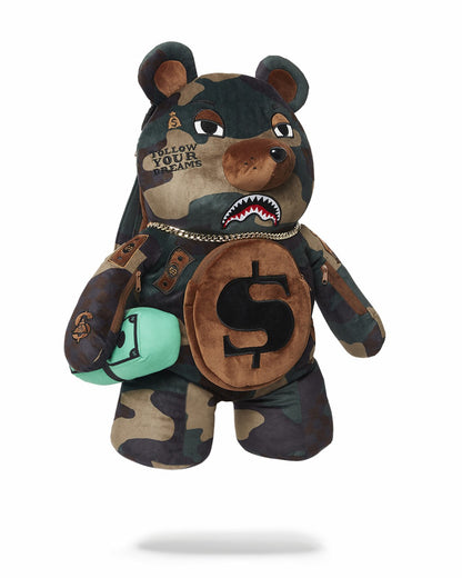 CAMOCHECK MONEYBEAR TEDDYBEAR BACKPACK | Sprayground for sale