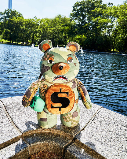 CAMOCHECK MONEYBEAR TEDDYBEAR BACKPACK | Sprayground for sale