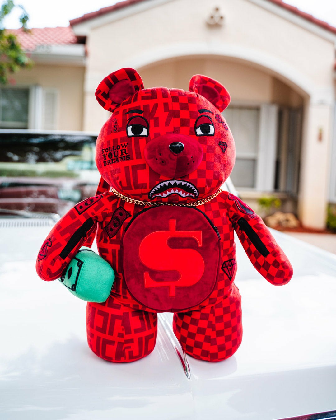 VENI VIDI VICI MONEYBEAR TEDDYBEAR BACKPACK | Sprayground Discount