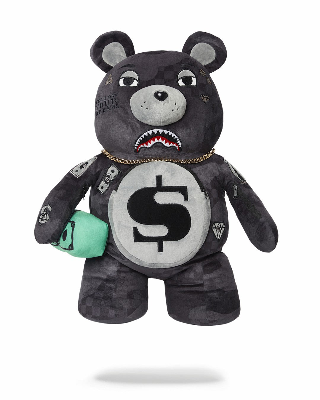 3AM NEVER SLEEP MONEYBEAR TEDDYBEAR BACKPACK | Sprayground for sale
