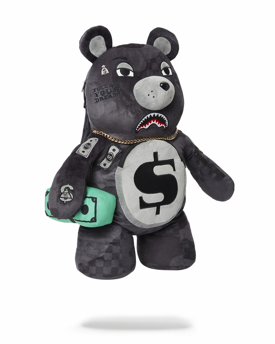 3AM NEVER SLEEP MONEYBEAR TEDDYBEAR BACKPACK | Sprayground for sale