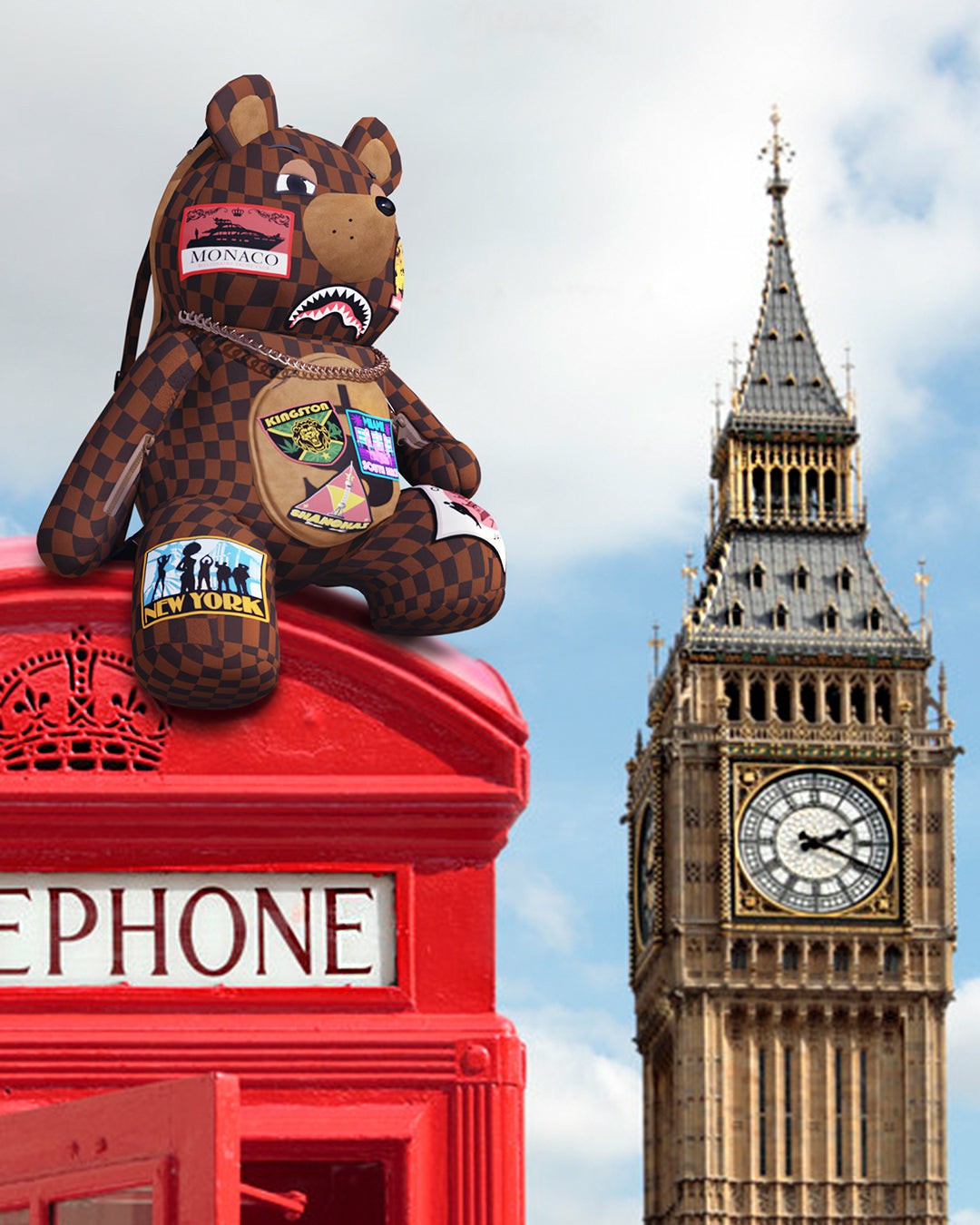 GLOBAL MOGUL MONEYBEAR TEDDYBEAR BACKPACK | Sprayground Near Me