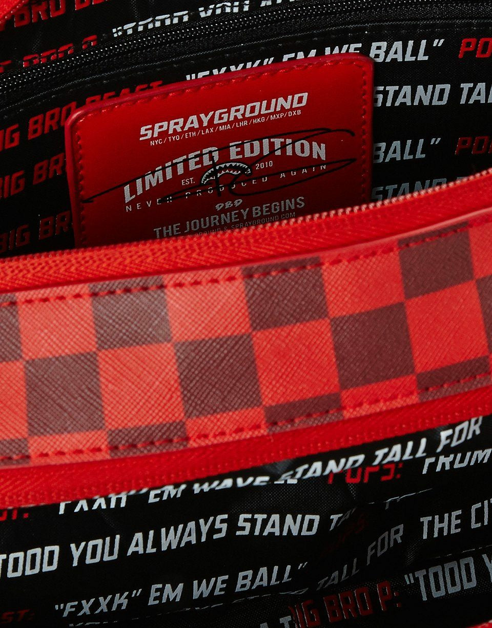 SHARKS IN PARIS RED TOILETRY AKA MONEY BAGS | Sprayground Near Me