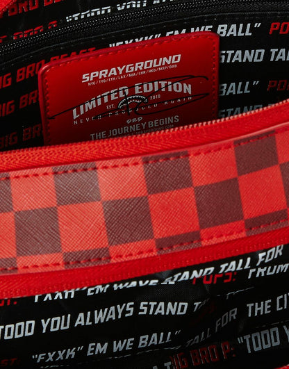 SHARKS IN PARIS RED TOILETRY AKA MONEY BAGS | Sprayground Near Me