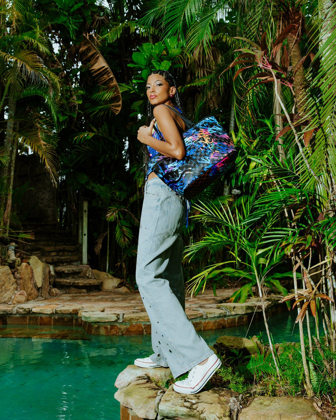 GLOW IN THE DARK CITY OF LIGHT TOTE | Sprayground US