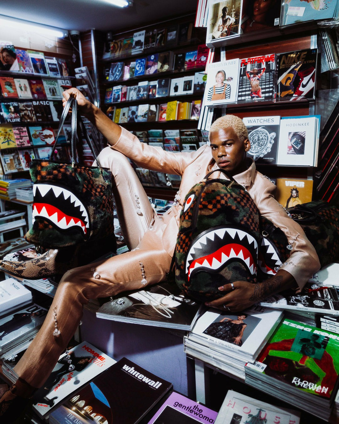 BIG SKY FUR SHARK TOTE | Sprayground Near Me
