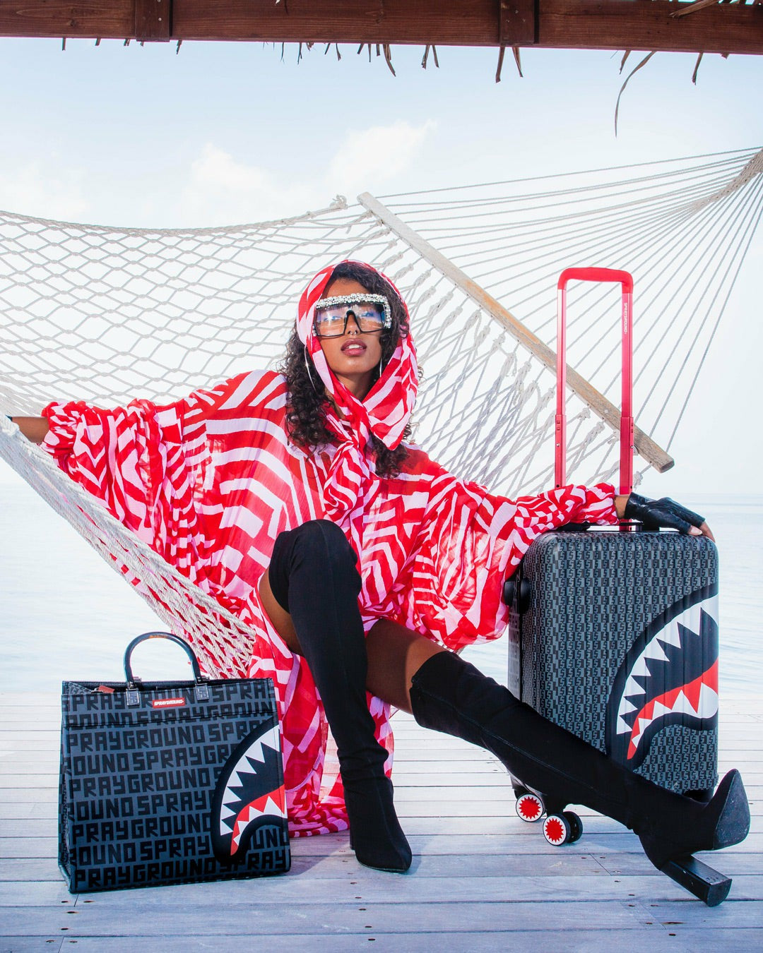 SHARKFINITY STEALTH PILOT TORTUGA TOTE | Sprayground sale