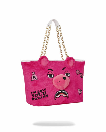 PLUSH MONEYBEAR TOTE (PINK) | Sprayground Clearance