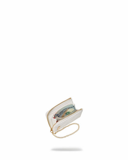RIVIERA LE BLANC GOLD CHAIN SHARK WALLET | Sprayground Clearance