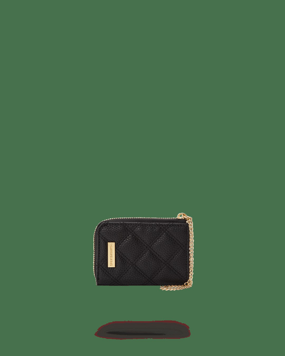 NOIR QUILT GOLD CHAIN SHARK WALLET | Sprayground Clearance