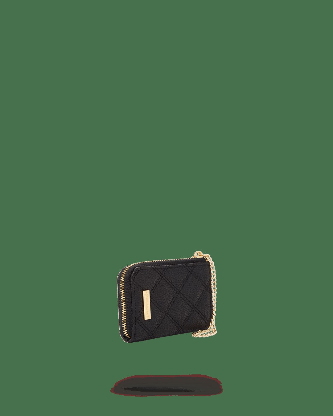 NOIR QUILT GOLD CHAIN SHARK WALLET | Sprayground Clearance