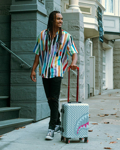 ROSE ALL DAY LA PALAIS SHARKNAUTICS HARDSHELL CARRY-ON LUGGAGE | Sprayground Discount
