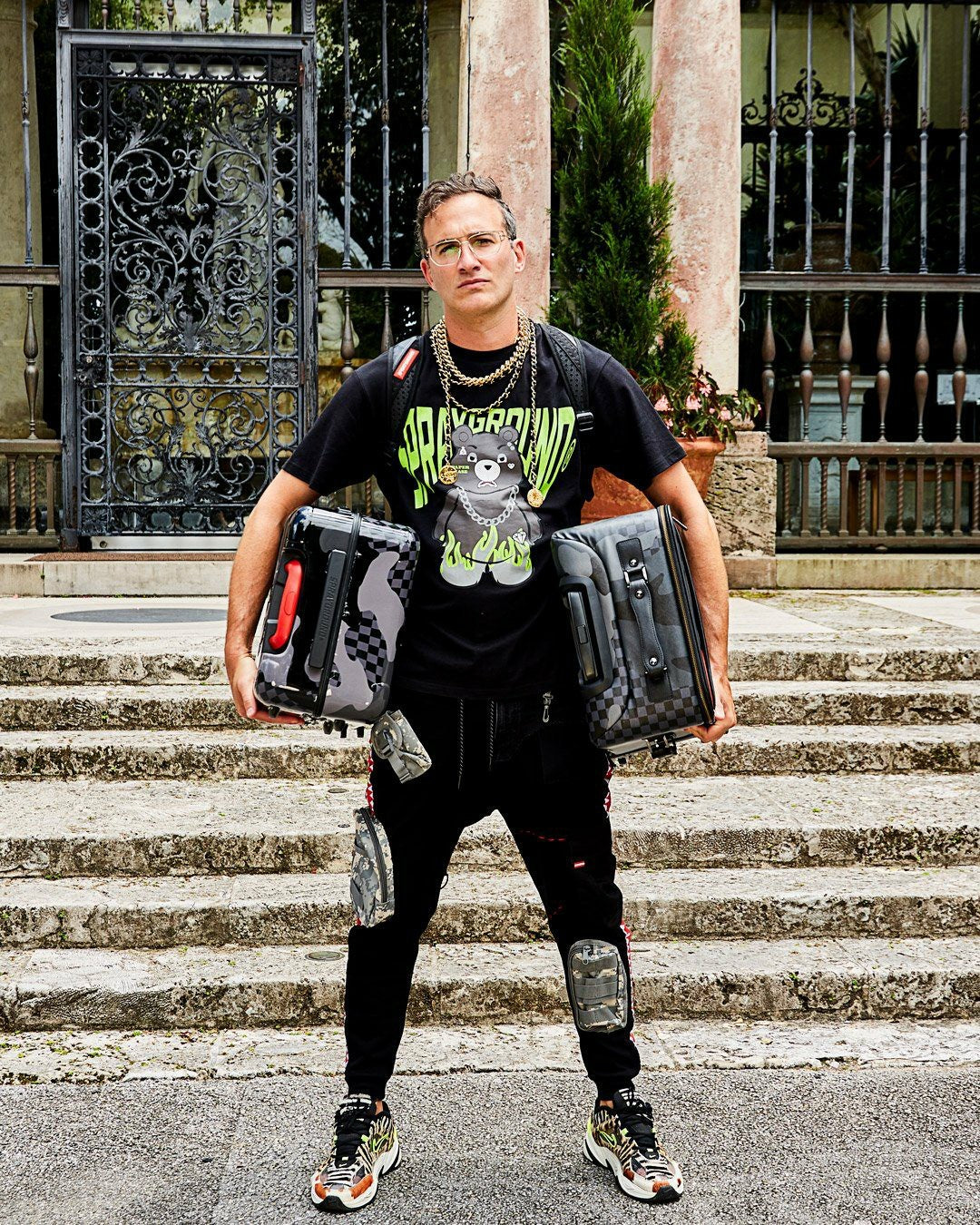 3AM NEVER SLEEP SHARKITECTURE HARDSHELL CARRY-ON LUGGAGE | Sprayground for sale