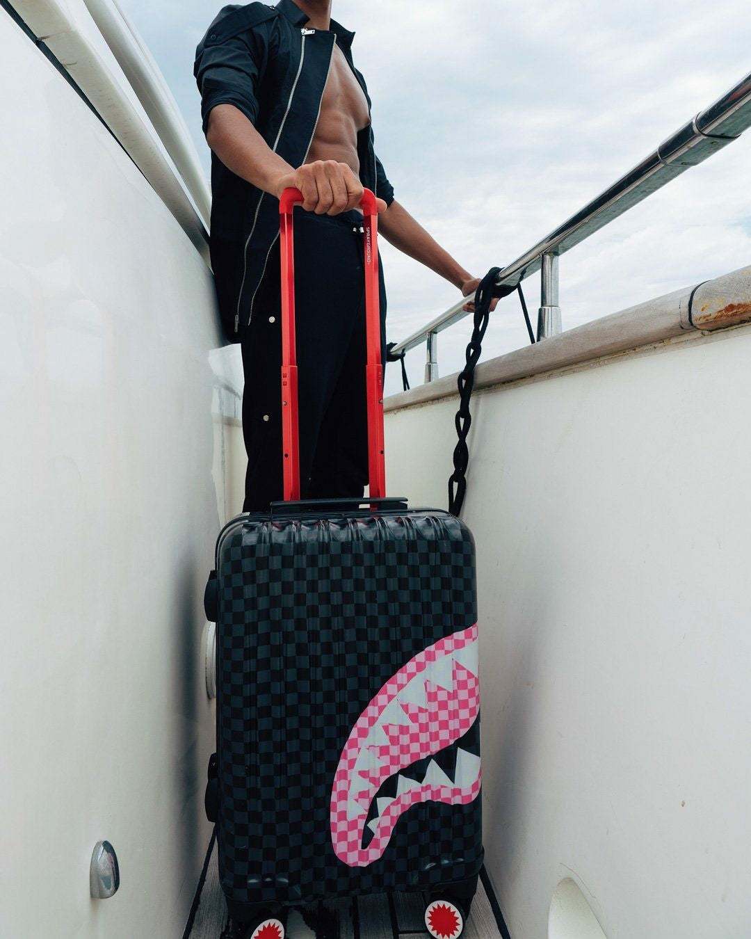 SHARKS IN CANDY CARRY-ON LUGGAGE | Sprayground sale