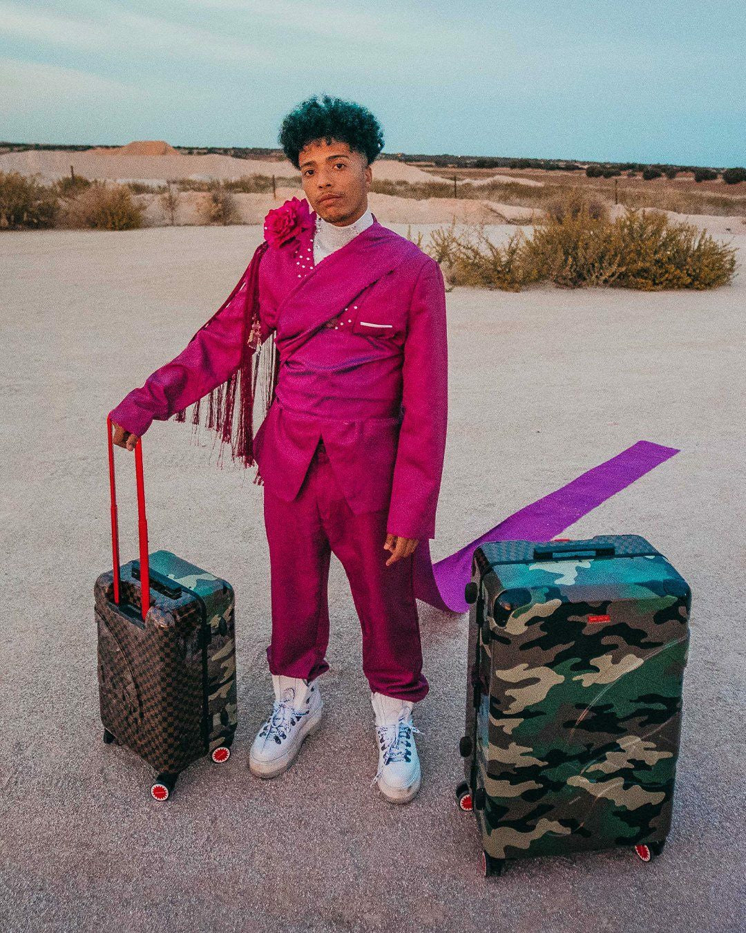JUNGLE PARIS 21.5” CARRY-ON SHARKITECTURE LUGGAGE | Sprayground Discount