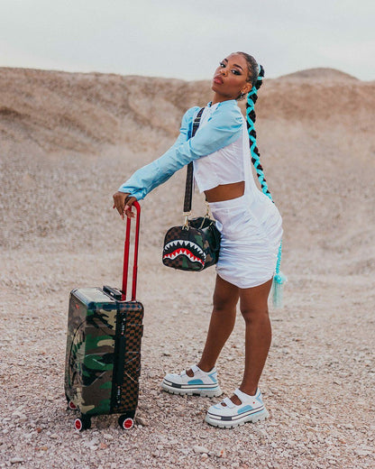 JUNGLE PARIS 21.5” CARRY-ON SHARKITECTURE LUGGAGE | Sprayground Discount