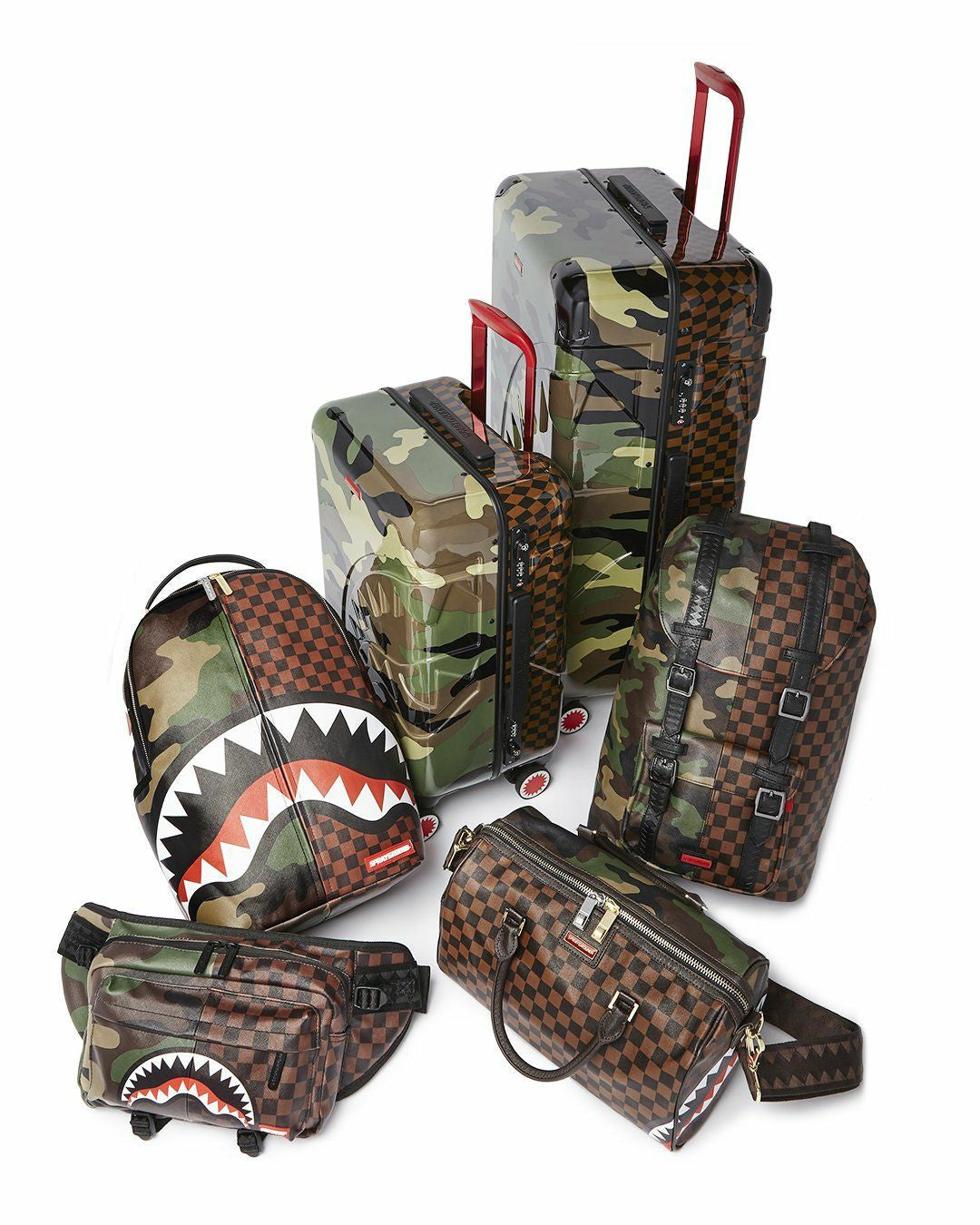 JUNGLE PARIS 21.5” CARRY-ON SHARKITECTURE LUGGAGE | Sprayground Discount