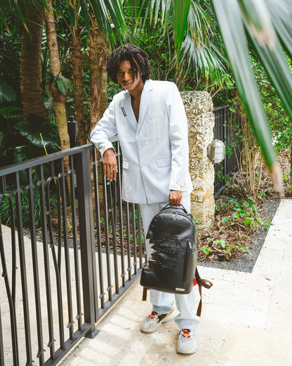A.i.3 SHARK BITE BLACK GOLD BACKPACK (DLXV) | Sprayground for sale