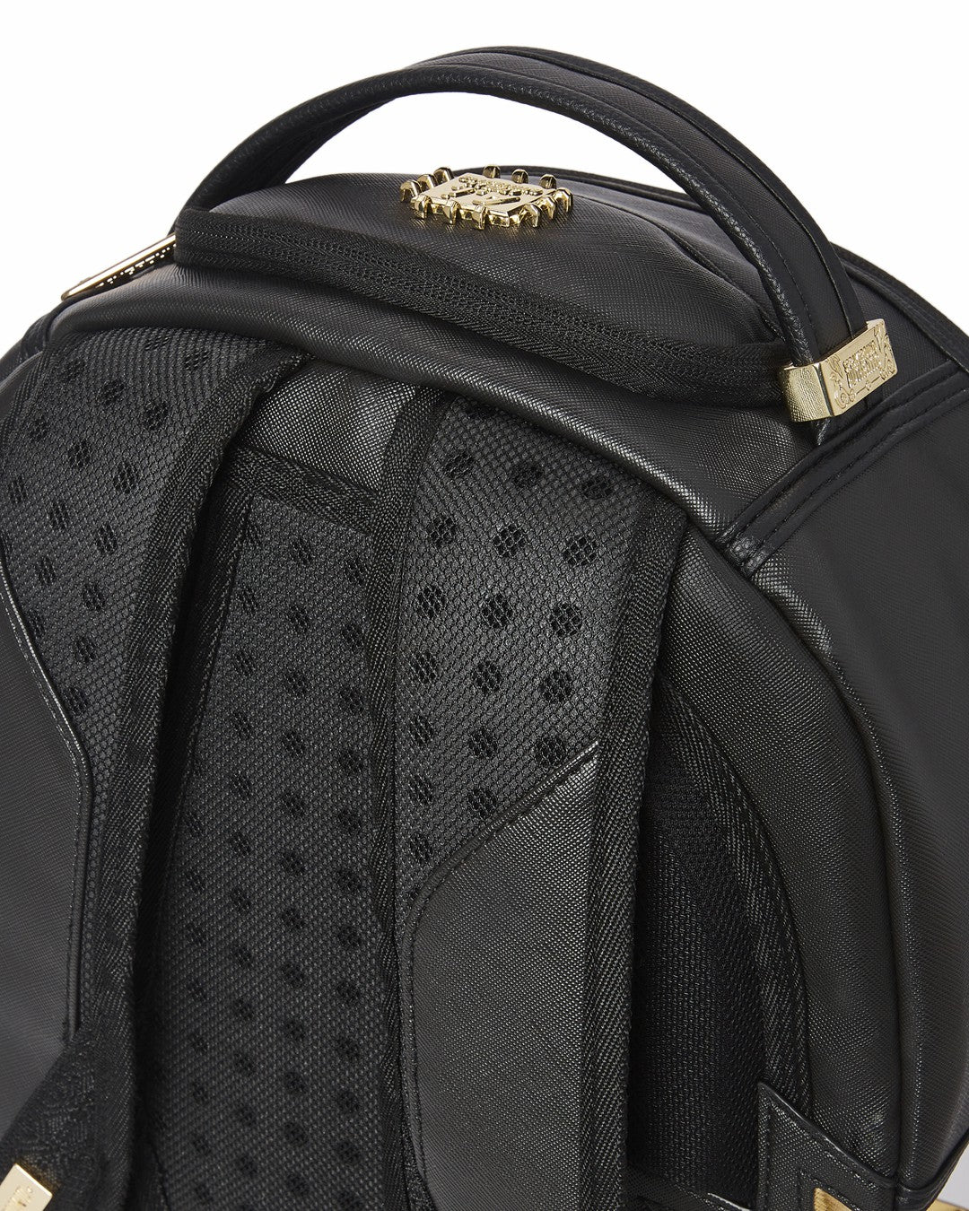 A.i.3 SHARK BITE BLACK GOLD BACKPACK (DLXV) | Sprayground for sale