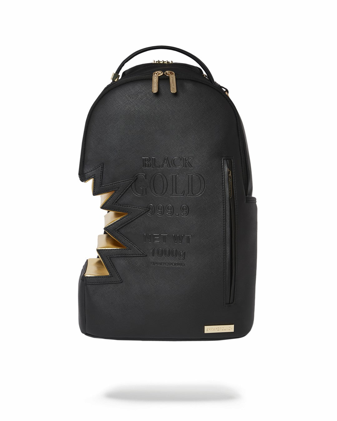 A.i.3 SHARK BITE BLACK GOLD BACKPACK (DLXV) | Sprayground for sale