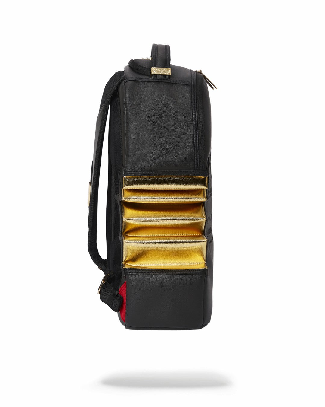 A.i.3 SHARK BITE BLACK GOLD BACKPACK (DLXV) | Sprayground for sale