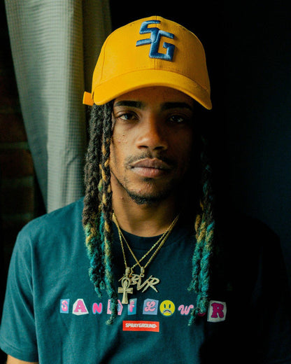 VIBE CHECK T-SHIRT (NAVY) | Sprayground for sale