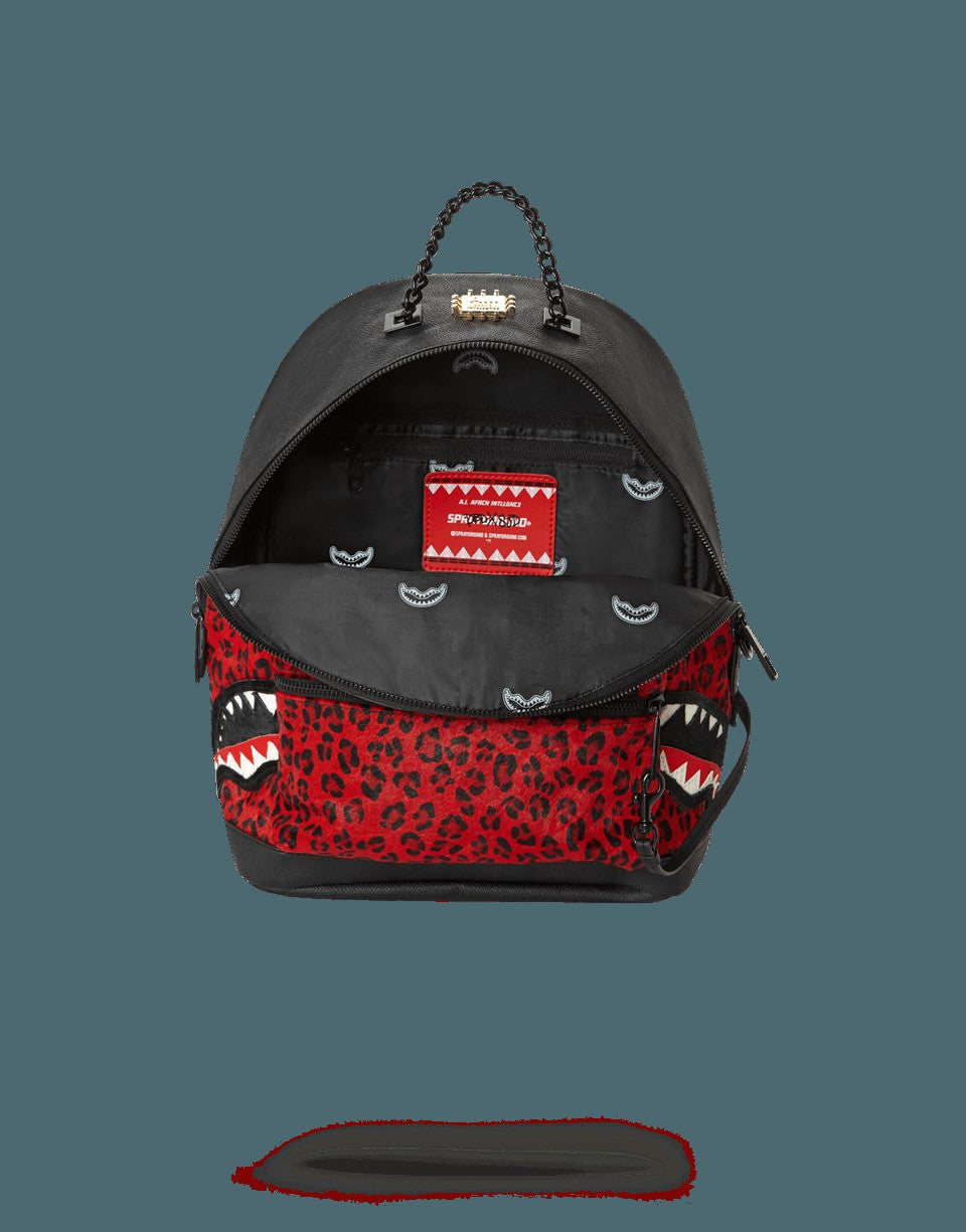 6-STRAP RED LEOPARD EMPRESS (PONY HAIR) | Sprayground Discount