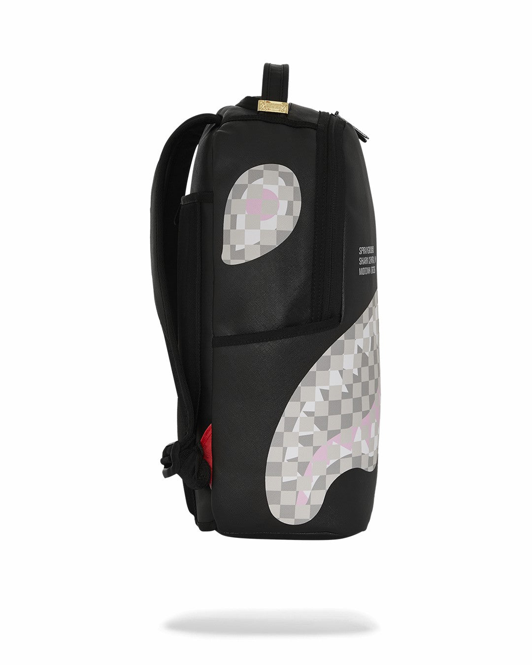 SHARK CENTRAL CREAM BLACK CHECK BACKPACK | Sprayground Discount