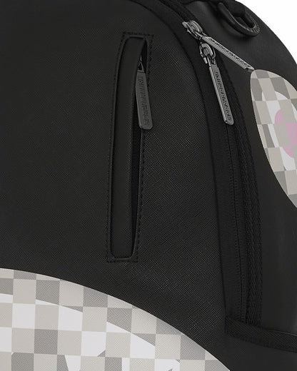 SHARK CENTRAL CREAM BLACK CHECK BACKPACK | Sprayground Discount