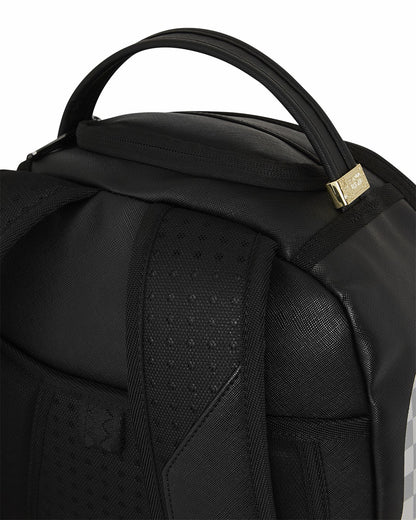 SHARK CENTRAL CREAM BLACK CHECK BACKPACK | Sprayground Discount