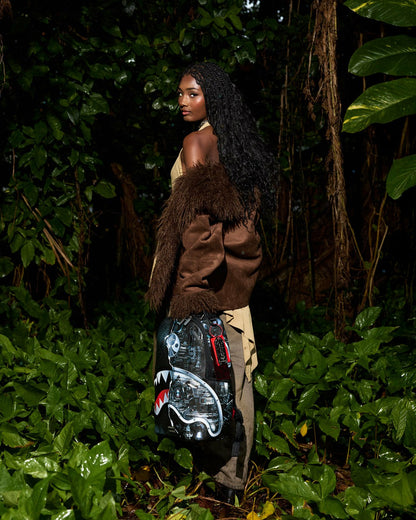FOUNDATION LADY DEMERZEL ROBOTIC SHARK BACKPACK | Sprayground Near Me