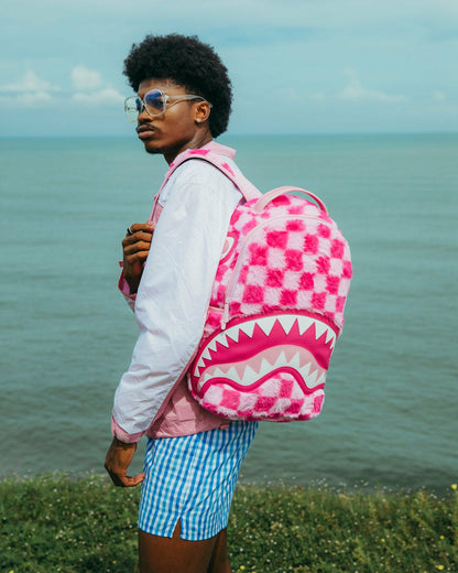 FURZILLA SHARK (PINK CHECK) BACKPACK | Sprayground Near Me