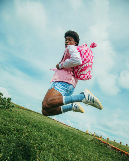 FURZILLA SHARK (PINK CHECK) BACKPACK | Sprayground Near Me